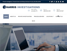 Tablet Screenshot of harrisinvestigations.net